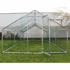 WILTEC Enclos Extérieur Volière Poulailler Clapier De Lapin Petite Cage Pour Animaux 4x3x2m Auvent -Poulailler et élevage de la basse-cour Soldes 2022 10094961 5