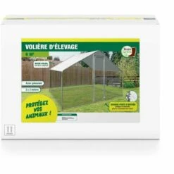 TERRE JARDIN Enclos Poulailler / Volière Extérieur 6 M2 8 TERRE JARDIN Enclos Poulailler / Volière Extérieur 6 M2 -Poulailler et élevage de la basse-cour Soldes 2022 10347886 4