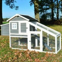 Poulailler et élevage de la basse-cour Soldes 2022 19 BB-LOISIRAM Poulailler Exterieur En Bois Avec Toit Pliant 175x66x101 Cm Modele- Dottie 151 Taille L