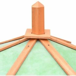 VidaXL Poulailler Bois De Pin Massif Et Sapin 126x117x125 Cm - Brun -Poulailler et élevage de la basse-cour Soldes 2022 12129543 4