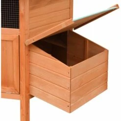 VidaXL Poulailler Bois De Pin Massif Et Sapin 126x117x125 Cm - Brun -Poulailler et élevage de la basse-cour Soldes 2022 12129543 5