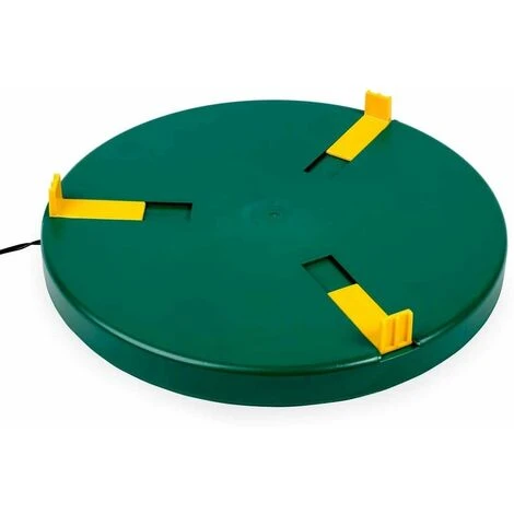 CHEMIN DES POULAILLERS Chauffe Abreuvoir Poule Diamètre 20 Cm Vert Gaun 2 CHEMIN DES POULAILLERS Chauffe Abreuvoir Poule Diamètre 20 Cm Vert Gaun – Image 2