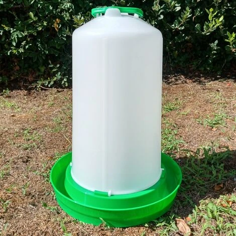 CHEMIN DES POULAILLERS Abreuvoir Poule En Plastique Premium Avec Poignée Et Bouchon 12l Vert - Gaun 2 CHEMIN DES POULAILLERS Abreuvoir Poule En Plastique Premium Avec Poignée Et Bouchon 12l Vert - Gaun – Image 2