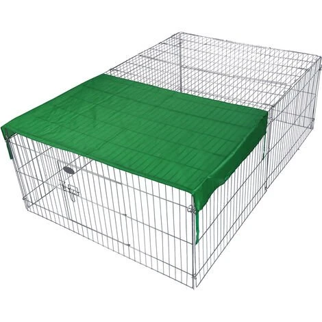 WILTEC Parc Enclos Pour Petits Animaux Domestiques 122 X 95 X 58 Cm Clôture Avec Protection Solaire Cage 1 WILTEC Parc Enclos Pour Petits Animaux Domestiques 122 X 95 X 58 Cm Clôture Avec Protection Solaire Cage