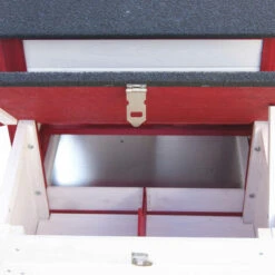 WILTEC Poulailler Avec Nichoir & Enclos Pondoir Peinture Rouge-blanche Clapier Plancher Amovible Volaille 9 WILTEC Poulailler Avec Nichoir & Enclos Pondoir Peinture Rouge-blanche Clapier Plancher Amovible Volaille -Poulailler et élevage de la basse-cour Soldes 2022 14833597 5