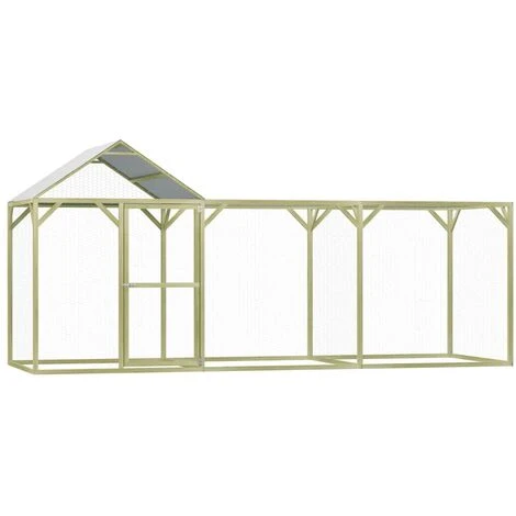 VidaXL Poulailler 4,5x1,5x2 M Pinède Imprégnée - Vert 1 VidaXL Poulailler 4,5x1,5x2 M Pinède Imprégnée - Vert