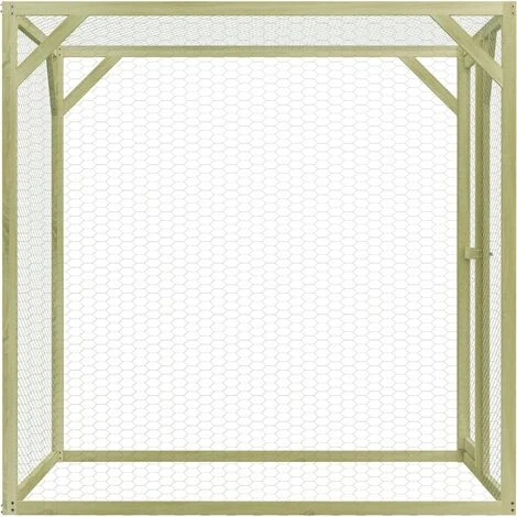 VidaXL Poulailler 1,5x1,5x1,5 M Pinède Imprégnée - Vert 3 VidaXL Poulailler 1,5x1,5x1,5 M Pinède Imprégnée - Vert – Image 3