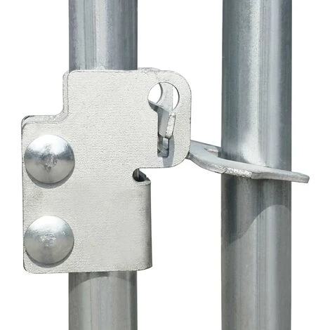 VidaXL Poulailler D'extérieur 2,75 X 2 X 1,92 M Acier Galvanisé - Argent 5 VidaXL Poulailler D'extérieur 2,75 X 2 X 1,92 M Acier Galvanisé - Argent – Image 5