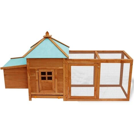 VidaXL Poulailler D'extérieur - Brun 2 VidaXL Poulailler D'extérieur - Brun – Image 2