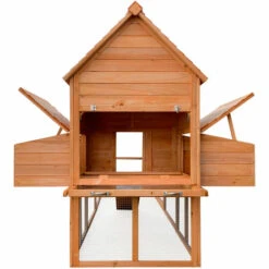 WILTEC Poulailler 310x150x150cm Bois Nichoir & Enclos Bac Amovible Nettoyage Abri & Enclos -Poulailler et élevage de la basse-cour Soldes 2022 17613616 4