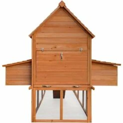 WILTEC Poulailler 310x150x150cm Bois Nichoir & Enclos Bac Amovible Nettoyage Abri & Enclos -Poulailler et élevage de la basse-cour Soldes 2022 17613616 5