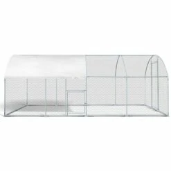 IDMARKET Enclos Poulailler Dôme 15 M² Parc Grillagé 3x5 M Avec Porte Latérale - Naturel 7 IDMARKET Enclos Poulailler Dôme 15 M² Parc Grillagé 3x5 M Avec Porte Latérale - Naturel -Poulailler et élevage de la basse-cour Soldes 2022 18322194 3