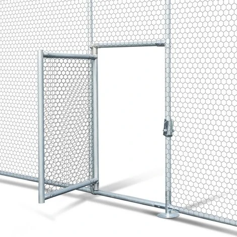 IDMARKET Enclos Poulailler Dôme 15 M² Parc Grillagé 3x5 M Avec Porte Latérale - Naturel 4 IDMARKET Enclos Poulailler Dôme 15 M² Parc Grillagé 3x5 M Avec Porte Latérale - Naturel – Image 4