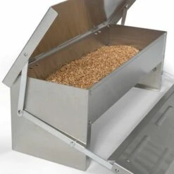 IDMARKET Mangeoire XL Pour Poules Distributeur Automatique à Pédale En Acier 5 Kg -Poulailler et élevage de la basse-cour Soldes 2022 18363609 4