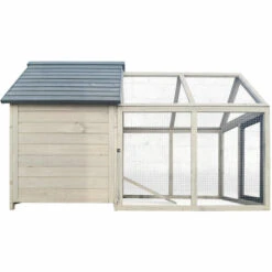 WILTEC Poulailler Bleu-gris 167x118x112cm Bois Nichoir & Enclos Bac Amovible Nettoyage Abri Basse-cour 9 WILTEC Poulailler Bleu-gris 167x118x112cm Bois Nichoir & Enclos Bac Amovible Nettoyage Abri Basse-cour -Poulailler et élevage de la basse-cour Soldes 2022 18704483 5