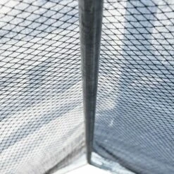 IDMARKET Enclos BOGOTA 12 M² Parc Grillagé 2x6x1,6 M Acier Galvanisé Avec Filet - Naturel -Poulailler et élevage de la basse-cour Soldes 2022 19996436 4