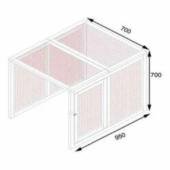 POULAILLER DIRECT Extension Parc Grillagé Poulailler Barbu S Et Barbu M -Poulailler et élevage de la basse-cour Soldes 2022 2091073 3