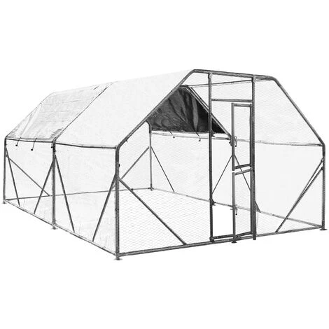 WILTEC Enclos Extérieur XXL 6x3x2m Grand Espace Auvent étanche Et Résistant Porte Verrouillable Volière 1 WILTEC Enclos Extérieur XXL 6x3x2m Grand Espace Auvent étanche Et Résistant Porte Verrouillable Volière