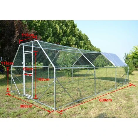 WILTEC Enclos Extérieur XXL 6x3x2m Grand Espace Auvent étanche Et Résistant Porte Verrouillable Volière 5 WILTEC Enclos Extérieur XXL 6x3x2m Grand Espace Auvent étanche Et Résistant Porte Verrouillable Volière – Image 5