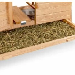 IDMARKET Poulailler Chalet 6 à 10 Poules Avec Pondoir En Bois - Naturel -Poulailler et élevage de la basse-cour Soldes 2022 24168390 5