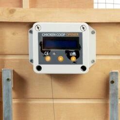 IDMARKET Porte Automatique Poulailler Programmable Heure Et Luminosité Extérieure 22x33 CM -Poulailler et élevage de la basse-cour Soldes 2022 24688591 3