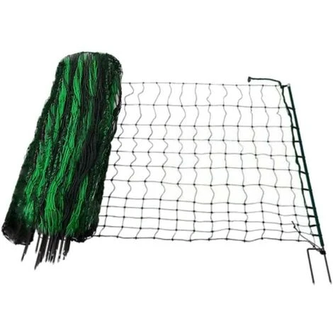 TERRE JARDIN Filet Pour Poules 12 Mètres 1 TERRE JARDIN Filet Pour Poules 12 Mètres