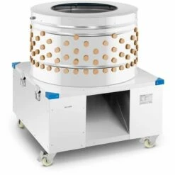 WIESENFIELD Plumeuse De Volaille Machine À Plumer Oiseaux D'Élevage Poulet 211 Doigts 2200w - Bleu