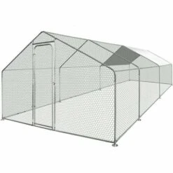 TERRE JARDIN Enclos Poulailler / Volière Extérieur 18m2