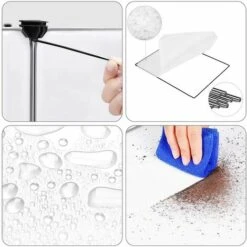 SONGMICS Parc Pour Cochons D'Inde, Avec Échelle, Enclos, Clôture Modulaire, En Plastique, Pour Hamsters, Lapin, Petits Animaux, Transparent LPC03W - Transparent -Poulailler et élevage de la basse-cour Soldes 2022 27184610 3