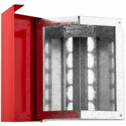 WIESENFIELD Mangeoire Automatique Pour Volaille Poule Canard Oie 12 Kg En Acier Galvanisé - Gris, Rouge -Poulailler et élevage de la basse-cour Soldes 2022 28259342 4