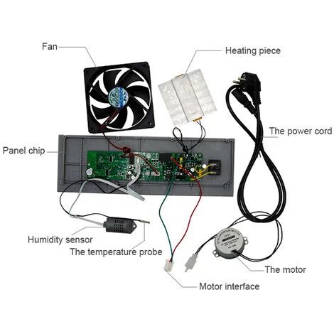 HAPPYSHOPPING HTMC-5 Bricolage Simple Controleur D'incubateur Incubation / Maintenance Kit De Controle De Temperature Et D'humiditeEU 220 V 2 HAPPYSHOPPING HTMC-5 Bricolage Simple Controleur D'incubateur Incubation / Maintenance Kit De Controle De Temperature Et D'humiditeEU 220 V – Image 2