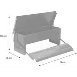 ALICE'S GARDEN Mangeoire Automatique Pour Poules - Distributeur à Pédale - Capacité De 5kg - Acier Galvanisé - Vert 7 ALICE'S GARDEN Mangeoire Automatique Pour Poules - Distributeur à Pédale - Capacité De 5kg - Acier Galvanisé - Vert -Poulailler et élevage de la basse-cour Soldes 2022 32716287 4