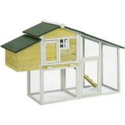 Poulailler et élevage de la basse-cour Soldes 2022 12 MADE4US Rosalie Jaune - Enclos Poulailler 2 Poules - Jaune