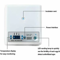 MERKMAK Incubateur Oeufs Couveuse A Oeuf Automatique Pour Volaille, Caille, Oie Canard, Pigeon, Reptile - 16 Oeufs -Poulailler et élevage de la basse-cour Soldes 2022 33768962 3