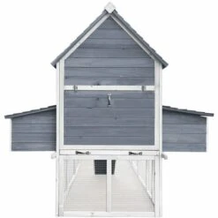 WILTEC Poulailler Gris 310x150x150cm Cm Bois Nichoir & Enclos Bac Amovible Cage Élevage Basse-cour -Poulailler et élevage de la basse-cour Soldes 2022 38147096 3