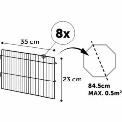 Aire De Jeu Pour Petits Animaux 8 Pcs 84,5x23 Cm Multicolore FLAMINGO - Multicolore -Poulailler et élevage de la basse-cour Soldes 2022 39780143 3