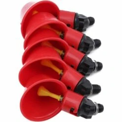 TRIOMPHE TRIOM 5pcs Automatique Volaille Eau Tasses À Bol Bol En Plastique Poulet Poule Oiseau Auto Buveur Abreuvoir D'alimentation