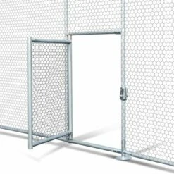 IDMARKET Enclos Poulailler Dôme 7,5 M² Parc Grillagé 3x2,5 M Avec Porte Latérale - Naturel -Poulailler et élevage de la basse-cour Soldes 2022 41828827 4