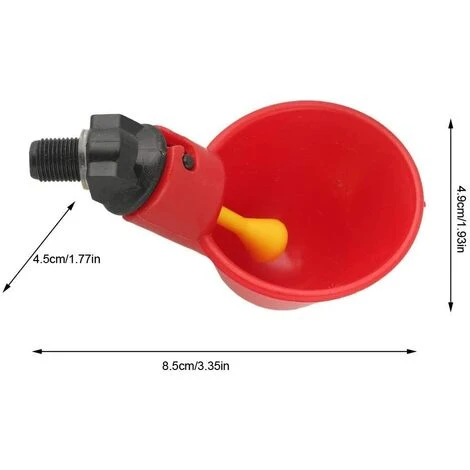 TRIOMPHE Breuvoir De Poulet, 12 PCS Automatique Pour Poulailler Distributeurs D'eau Automatique Pour Poulet Canard Volaille Eau Potable Tasses Abreuvoir Mangeoire Pour Bétail Poule 2 TRIOMPHE Breuvoir De Poulet, 12 PCS Automatique Pour Poulailler Distributeurs D'eau Automatique Pour Poulet Canard Volaille Eau Potable Tasses Abreuvoir Mangeoire Pour Bétail Poule – Image 2