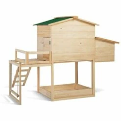 TERRE JARDIN Poulailler Bois Avec Pondoir Et Balançoire -Poulailler et élevage de la basse-cour Soldes 2022 42678634 4