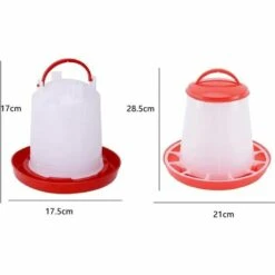 TANABATA Kit D'alimentation Et D'eau Pour Poussin Pour Fontaines De Volaille Jusqu'à 12 Poussins, Gril Facile à Nettoyer, Très Pratique Pour Poulailler 9 TANABATA Kit D'alimentation Et D'eau Pour Poussin Pour Fontaines De Volaille Jusqu'à 12 Poussins, Gril Facile à Nettoyer, Très Pratique Pour Poulailler -Poulailler et élevage de la basse-cour Soldes 2022 44322340 5