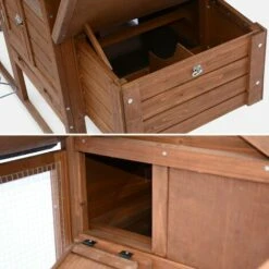 ALICE'S GARDEN Poulailler En Bois GALINETTE, 3 Poules, Cage à Poule Avec Enclos - Bois -Poulailler et élevage de la basse-cour Soldes 2022 44638826 4