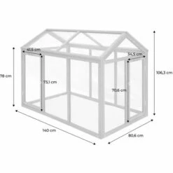 ALICE'S GARDEN Enclos Pour Poulailler En Bois CHABO, 6 Poules, Parc Grillagé Pour Poules, Extension - Bois -Poulailler et élevage de la basse-cour Soldes 2022 44639204 4
