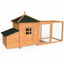 VOUNOT Grand Poulailler En Bois Avec Pondoir Et Perchoir