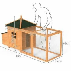 VOUNOT Grand Poulailler En Bois Avec Pondoir Et Perchoir 7 VOUNOT Grand Poulailler En Bois Avec Pondoir Et Perchoir -Poulailler et élevage de la basse-cour Soldes 2022 46771236 3