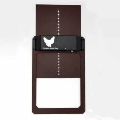 ZHUOXUAN Automatic Chicken Coop Door,Light Sensing, Evening And Morning Delayed Opening Timer（brun）