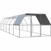 VidaXL Poulailler D'extérieur 3x12x2 M Acier Galvanisé - Argent