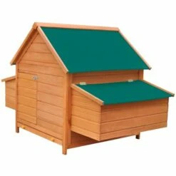 VidaXL Poulailler Bois 157x97x110 Cm - Brun 8 VidaXL Poulailler Bois 157x97x110 Cm - Brun -Poulailler et élevage de la basse-cour Soldes 2022 4993962 4