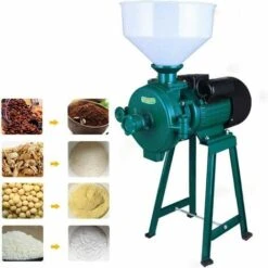 GOJOY Broyeur à Céréales électrique 1500 W 220 V, Moulin D'alimentation électrique Broyeur à Céréales Sèches Fraiseuse à Riz à Grain De Maïs 1400r / Min -Poulailler et élevage de la basse-cour Soldes 2022 50002024 5