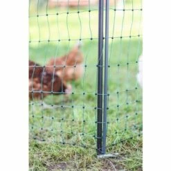 POULAILLER DIRECT Piquet Support Pour Filet Poule En Acier Galvanisé Avec Gaine Plastique 120cm - Kerbl -Poulailler et élevage de la basse-cour Soldes 2022 54231148 4